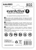 2x wiederaufladbar everActive R03/i.e. 800 mAh