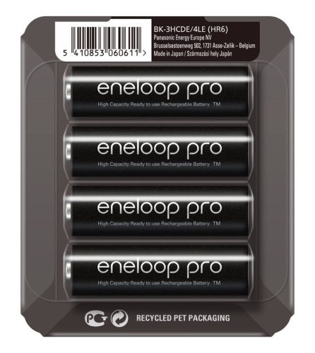 AA / R6 Panasonic Eneloop PRO R6 AA 2500 mAh BK-3HCDE-Batterien