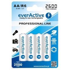 everActive R6 / AA 2600mAh 1,2 V Ni-Mh-Akku, 4 Stück