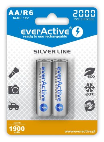 everActive R6 / AA 2000mAh 1,2 V Ni-Mh-Akku, 2 Stück