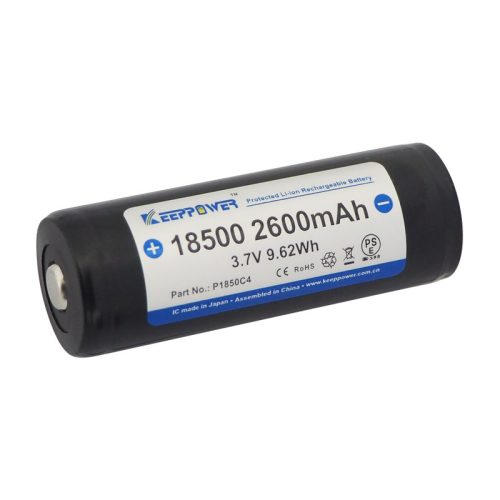 Keeppower 18500 Akku 2600 mAh geschützt