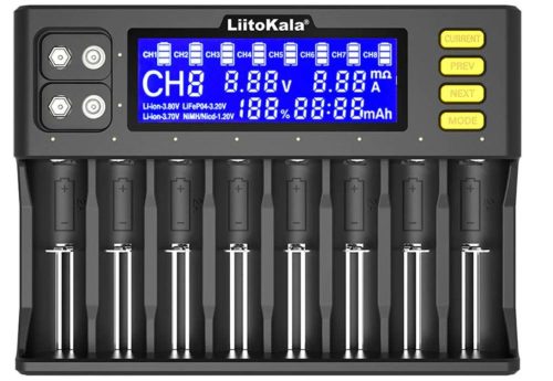 LiitoKala Lii-8S Ladegerät für 8 Batterien